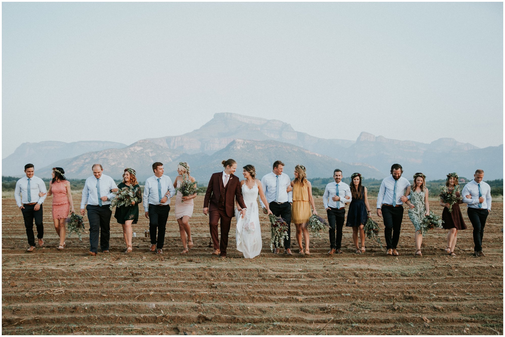 Bridesmaid Groomsmen Best Man Bride Groom Shoot at an Outdoor Bohemian Destination Wedding at Francine’s Venue in Hoedspruit Limpopo by Junebug World's Best Photographer Maryke Albertyn Award Winning International Alternative Moody Photography based in Cape Town South Africa