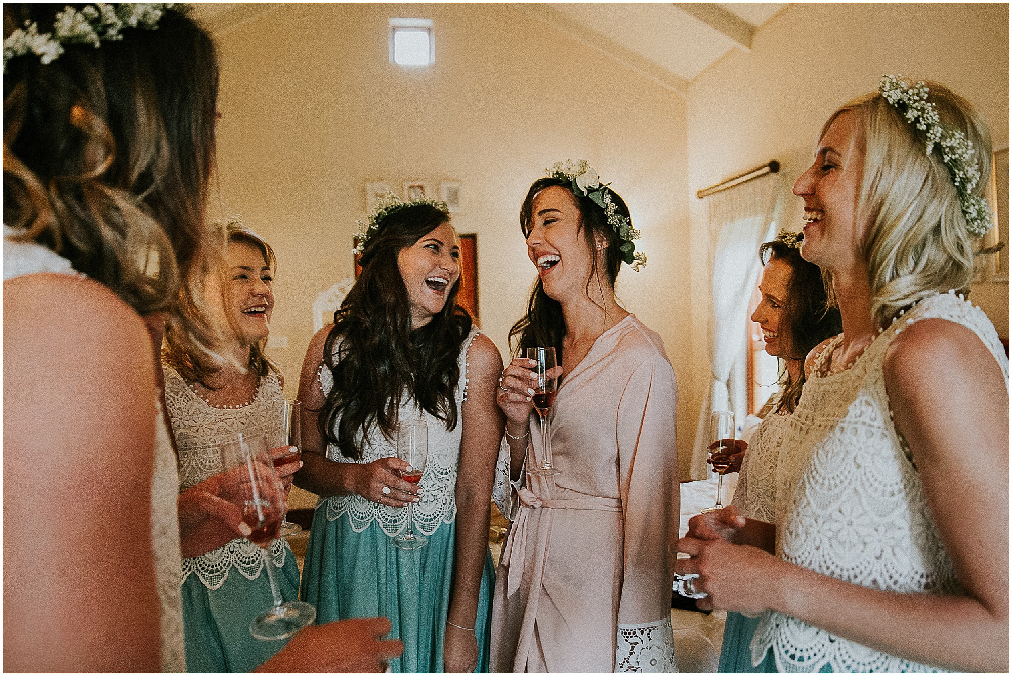 Outdoor-Forest-Destination-Wedding-Photographer-Maryke-Albertyn-Photography-Looks-Like-Film-Authentic-Alternative-Cape-Town-Pretoria-Silver-Sixpence-Dullstroom-Bridesmaids-Flower-Crown