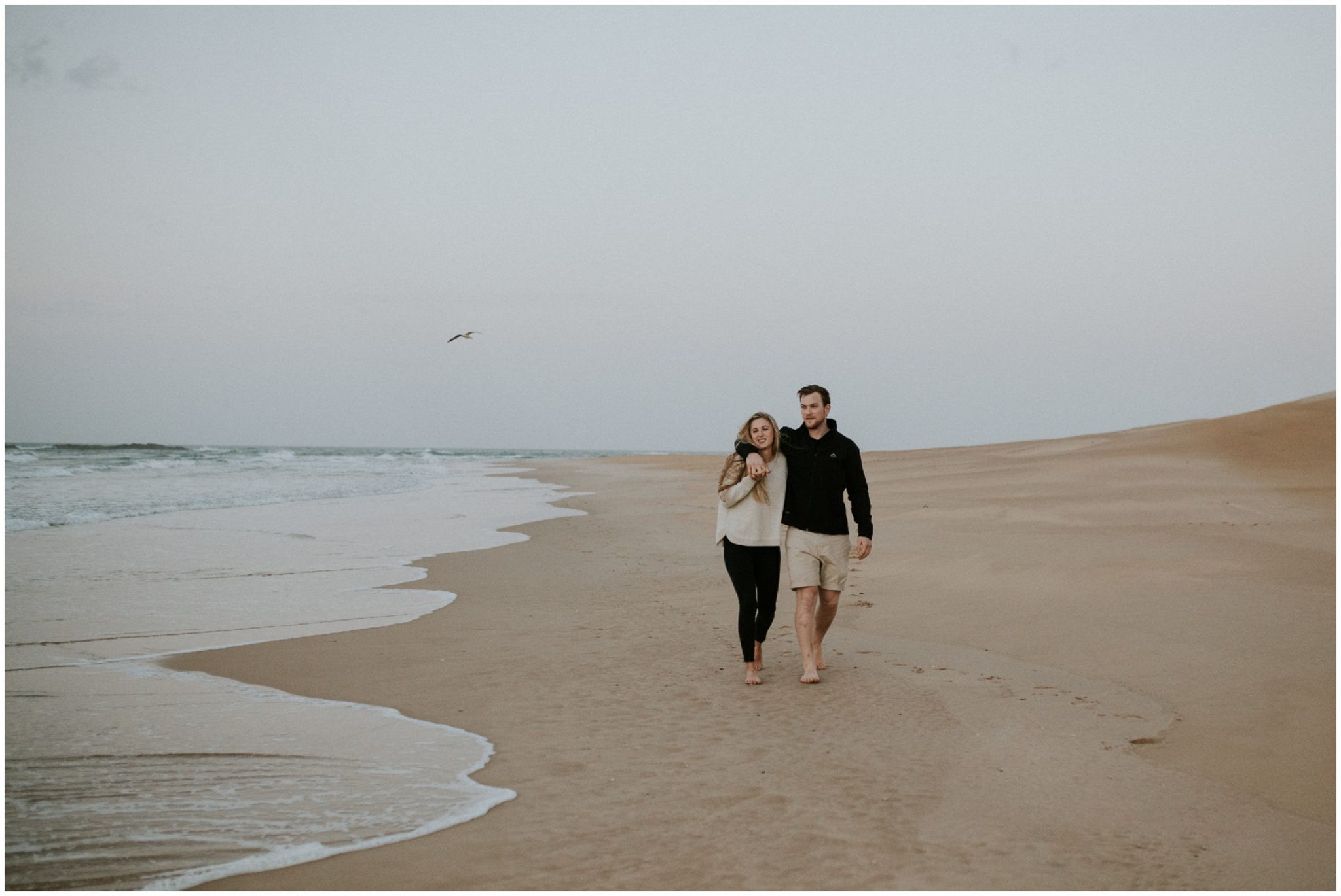 Maryke Albertyn Photography Best Award Winning Destination Wedding Photographer from Johannesburg Sunrise Beach Couple Engagement Shoot